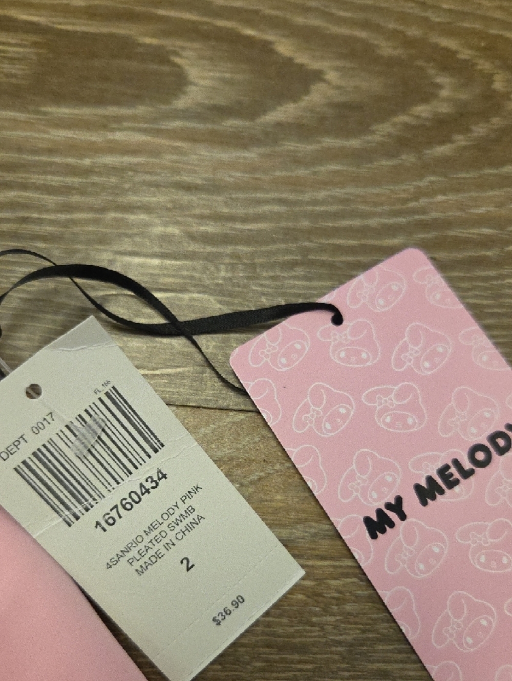 Pink 2X NWT My Melody Character Two-Piece Set with Bunny Ears - Picture 3 of 11